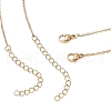 Alloy Colorful Enamel Paint Palette and Brush Pendant Double Layer 304 Stainless Steel Chain Necklaces for Women NJEW-JN05343-5