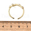 Brass Micro Pave Cubic Zirconia Cuff Rings for Women RJEW-H247-09G-5