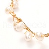 Natural Pearl Braided Bangle for Girl Women BJEW-JB06830-01-4