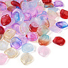 100Pcs 10 Colors Gradient Handmade Lampwork Beads LAMP-TA0001-04-3