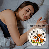 MDF Printed Wall Clock HJEW-WH0058-017-4
