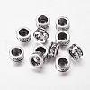 Retro Style Antique Silver Tone Tube Tibetan Silver Alloy Beads X-LF11346Y-NF-1