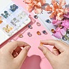 48Pcs 6 Colors Transparent Glass Beads Strands GLAA-YW0003-58-4