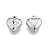 Non-Tarnish 201 Stainless Steel Pendant Rhinestone Settings STAS-N099-20-1