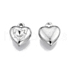 201 Stainless Steel Pendant Rhinestone Settings STAS-N099-20-1