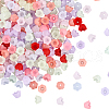 SOFPLATE 600Pcs Transparent Acrylic Bead Caps FACR-SP0001-01-1