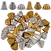 SOFPLATE 48Pcs 6 Styles Tibetan Style Alloy Beads Cones & Caps FIND-SP0001-61-1