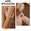 CHGCRAFT 6 Sets Brass Micro Pave Cubic Zirconia Fold Over Clasps KK-CA0002-73-7