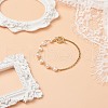 Mother's Day Jewellery Natural Pearl Beaded Link Bracelet with 304 Stainless Steel Rolo Chains for Women BJEW-JB08776-01-2
