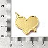 October Breast Cancer Pink Awareness Ribbon Brass Enamel Pendants KK-S517-04C-G-3
