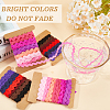 Gorgecraft 4 Cards 2 Styles Polyester Wavy Fringe Trim Ribbon DIY-GF0009-48E-6