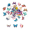 Printed Alloy Enamel Big Pendants PALLOY-PH0013-41-3
