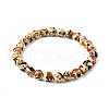 Sythetic Amber Beads Stretch Bracelets for Women BJEW-JB11536-3