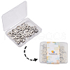304 Stainless Steel Alphabet Letter Charms STAS-PH0019-70-8