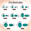   66Pcs 8 Styles Dyed Synthetic Turquoise Cabochons G-PH0002-67-2