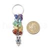 Chakra Natural Gemstone Chip Bead Keychain KEYC-JKC00415-02-3