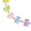 Transparent Acrylic Beads Link Bracelets for Women BJEW-JB11534-3