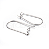 304 Stainless Steel Hoop Earring Findings X-STAS-P223-01P-03-2