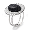 Ion Plating(IP) 304 Stainless Steel Ring RJEW-B059-03P-2