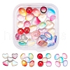 40Pcs 4 Style Transparent Glass Cabochons GGLA-YW0001-09-1