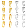   16Pcs 4 Colors 925 Sterling Silver Snap on Bails STER-PH0001-39-1