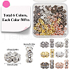 SOFPLATE 200Pcs 10 Colors Brass Rhinestone Spacer Beads RB-SP001-08A-2