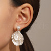 Alloy Imitation Pearl Dangle Stud Earrings FS-WGB74E4-01-1