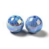UV Plating Opaque Rainbow Iridescent Acrylic Beads MACR-D063-01A-02-2