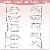 SOFPLATE 150pcs 5 Styles Tibetan Style Alloy Beads DIY-SP0001-41B-2