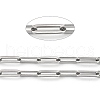 Non-Tarnish 304 Stainless Steel Paperclip Chains STAS-H111-05P-2