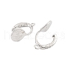 Brass Clip-on Earrings Findings KK-K371-27A-P-2