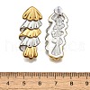 304 Stainless Steel Two-tone Stud Earrings for Women EJEW-R023-01GP-03-5