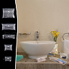 Fingerinspire 5Pcs 5 Styles Rectangle Transparent PVC Cosmetic Pouches AJEW-FG0004-33-6
