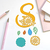 Flower Letter S Carbon Steel Cutting Dies Stencils DIY-WH0309-2371-4