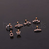 316L Surgical Stainless Steel Micro Pave Clear Cubic Zirconia Cartilage Earrings WG14BE9-18-2