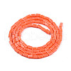 Opaque Solid Color Glass Beads Strands GLAA-N052-03-A13-2