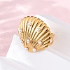 Stainless Steel Adjustable Cuff Rings for Women RJEW-B126-01G-3