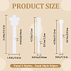 CRASPIRE 150Pcs 3 Styles Flower Round Perfume Paper Test Strips AJEW-CP0007-83-2