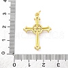 Brass Micro Pave Cubic Zirconia Pendants KK-U066-09G-3