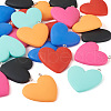 24Pcs 6 Colors Opaque Resin Pendants CRES-TA0001-20-3
