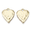 Rack Plating Hammered Alloy Pendants PALLOY-T077-98LG-RS-2
