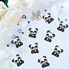 Olycraft 18Pcs 3 Colors Panda Silicone Beads SIL-OC0001-08-5