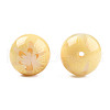 Flower Opaque Resin Beads RESI-T054-001A-1