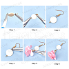 SUNNYCLUE DIY Flower Cloth Pendant Earrings Making Kits DIY-SC0013-04-4