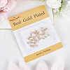 Beebeecraft 10Pairs Brass Stud Earring Findings KK-BBC0011-31-6