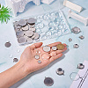 DIY Blank Dome 304 Stainless Steel Pendant Making Kits DIY-TA0011-82-15
