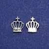 Crown Alloy Rhinestone Nail Art Cabochons MRMJ-WH0075-25-1