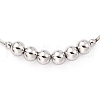 304 Stainless Steel Round Snake Chain Bracelets STAS-B021-19B-P-2