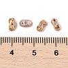 Picasso Glass Seed Beads SEED-Q038-02C-2