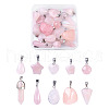 Heart Gemstone Pendants G-TA0001-19-1